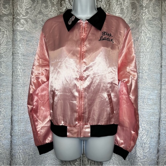 Grease Jackets & Coats Grease Pink Ladies Satin Jacket Licensed